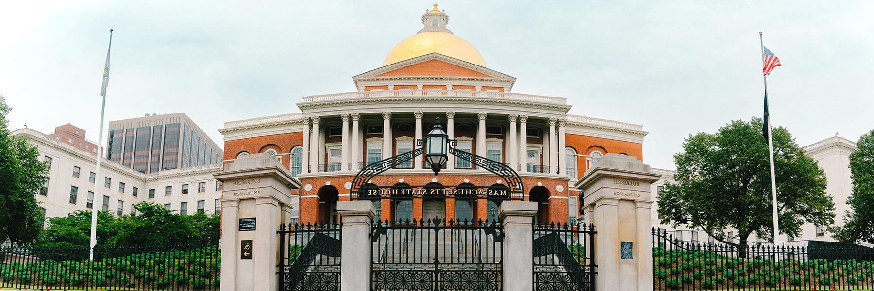Massachusetts Statehouse in Boston.